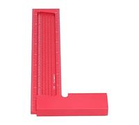 Cryfokt en Alliage D'aluminium pour Menuiserie, équerre à Angle Droit | Échelles doubles métriques de 200 mm et double de 8 pouces, petits trous d\'étiquette pour un marquage de précision,