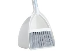 Cryfokt Ensemble de Pelle à Poussière en Plastique pour Enfants, Adorable Petit Balai, Design Léger pour Chambres d'enfants et Espaces de Vie, 1 Pièce (Gris Blanc)
