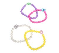 Cryfokt Ensemble de Porte-Papier Toilette à Perles, 4 Pièces Multicolore | Support mural de porte-mouchoirs suspendu, décor de salle de bain en plastique, accessoire Compact pour chambre à coucher,