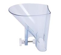 Cryfokt Entonnoir Transparent pour Farine de Mélangeur, Conception à Large | Plastique de qualité alimentaire, convient pour Cuisinart, pince universelle, pour mixeurs verticaux
