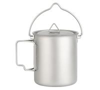 Cryfokt Gourde à café en Titane étanche 750 Ml pour Usage Extérieur | Ultraléger, peu encombrant, parfait pour la randonnée, matériau idéal, facile à transporter