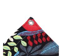 Cryfokt Hamac Triangulaire pour Reptiles à Motifs de Fleurs Colorées, Chaise Longue avec Ventouses Fortes pour Dragon Barbu, Matériau en Toile (Black)