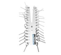 Cryfokt Jauge de Tube Capillaire Précise et Durable, Double Marquage pour la Mesure des Tuyaux en Cuivre dans les Systèmes CVC, Acier Inoxydable 0,072 Po-7/16 Po