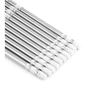 Cryfokt Jeu de Pointes de Soudure T12 de Haute qualité pour Station de Retouche FX-951, 10 Pointes de Remplacement pour un Travail de Soudure Efficace (Paquet de 10)