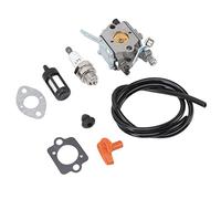 Cryfokt Kit de Carburateur pour Tondeuse, Construction Métallique, Conduite de Carburant à Haute efficacité, Jeu de Bougies D'allumage pour Tondeuses FS
