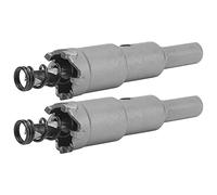 Cryfokt Kit de Coupe de Scie Cloche en Carbure, 2 Ensembles avec des Performances Durables pour les Plaques Métalliques et Plus (φ17.5mm)