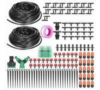 Cryfokt Kit D'irrigation Goutte à Goutte avec 40 M de Tuyau (30m Tube) | Installation facile, plastique résistant aux UV, système d\'arrosage efficace, adapté au jardin, à la pelouse et à la serre