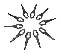 Cryfokt Lames en Plastique pour Tondeuse à Gazon, 50 Pièces, Pièces de Coupe Gazon de Haute qualité pour Une Coupe Rapide dans Les Yards, Noir 7.5x2cm (Black)
