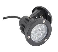 Cryfokt Lampe de Pelouse LED étanche en Aluminium 5 W, Projecteur de Paysage pour Jardin Extérieur, Lumière de Base IP65 pour Jardin, Villa, Hôtel (Lumière blanche) (blanche 5W)