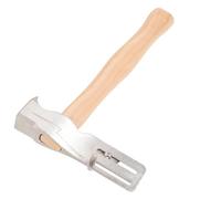Cryfokt Marteau de Toiture Magnétique, Hache de Toiture Multi-usage Robuste pour Projets de avec Manche en Bois Massif 1 unité