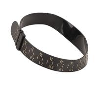 Cryfokt Mesureur de Bracelet à Double échelle, Mesure de Ceinture de Poignet, Outil de Mesure en Plastique pour la Fabrication de Bijoux, Noir 5,9 à 9,8 Pouces