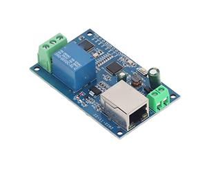 Cryfokt Module Relais Réseau avec Sortie 5V 10A | Construction PCB, communication IP, vitesse 10/100 Mbps, mode relais manuel, fonctions de protection