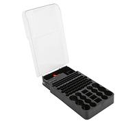 Cryfokt Organisateur de Boîtier de Batterie avec 104 Grilles et Testeur de Batterie pour un Stockage et une Gestion Faciles de les Types de Batteries Matériau ABS Durable 11,8 X 7,1 X 2,0 Pouces