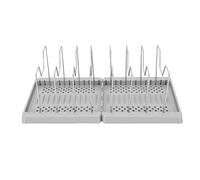 Cryfokt Organisateur de Casseroles pour Armoires de Cuisine, Réglable de | Organisateur de Casseroles et Poêles 45 × 20 × 15 Cm, Support de Casseroles Extensible pour Différentes Profondeurs