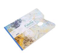 Cryfokt Palette de Peinture à l'huile de Gouache Jetable Professionnelle pour Une Modulation Précise des Couleurs, 25 Feuilles de Palette de Papier pour Peinture à L'aquarelle, à l'huile, Acrylique