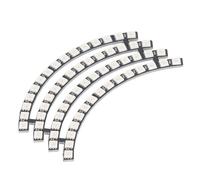 Cryfokt Panneau de Lampe LED RGB 60 Bits, Module de Lumière Ronde pour la Décoration de la Maison, Commande Numérique 5V, 4 Pièces
