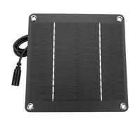 Cryfokt Panneau Solaire Monocristallin 4W 12V avec Connecteur DC 5521 | Panneaux de Charge Solaires, Panneau Solaire Montable au Mur avec 8 Attaches de Câble pour Caméra de sécurité, éclairage