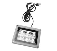 Cryfokt Projecteur de Lumière Noire LED 405nm, éclairage Puissant et Durable étanche à L'eau pour les Fêtes Lumineuses, les Spectacles sur Scène, 6 Perles de Lampe