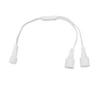 Cryfokt Rallonge de Lumière Extérieure Permanente, Câble d'extension de Lumière Extérieure certifié IP68 UL de 16 Pieds, Rallonge de Résistante aux Intempéries avec Répartiteur en Y pour éclairage