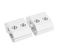 Cryfokt Support de Montage sur Rail, Paquet de 2 Universels avec Trous Filetés M8 Boulons à Tête Hexagonale Support de Ceinture à Outils pour Système de Boîte à Outils d'emballage Adaptateur de