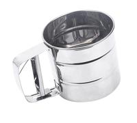Cryfokt Tasse de Tamis à Farine avec Conception en Acier Inoxydable Durable pour la Cuisson à la Maison Tamis à Mailles Fines 24 Mailles 1 X à Farine