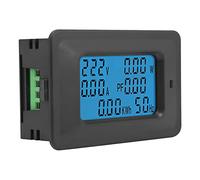 Cryfokt Testeur de Tension Numérique 6 en 1, Testeur D'énergie Précis avec Rétro-éclairage pour la électrique Domestique, Courant 110V-250V 20A
