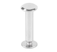Cryfokt Vis à Cylindre en Acier Inoxydable, Jeu de Rivets à Tête Ronde, | Rivets à torsion rapide pour reliure artisanale en cuir, finition en laiton antique, poteaux de reliure antirouille avec vis