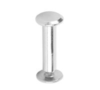 Cryfokt Vis à Cylindre en Acier Inoxydable, Jeu de Rivets à Tête Ronde, | Rivets à torsion rapide pour reliure artisanale en cuir, finition en laiton antique, poteaux de reliure antirouille avec vis