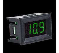 Cryfokt Voltmètre Numérique 0,36 ", étanche, à Deux Fils, Affichage LED, avec Résistance Réglable, pour Appareils de Circuit DC 2.4-30V (#2)