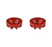 Cryofu Lot de 2 moules à gâteau en silicone demi-sphère en forme de dôme, forme planète, demi-cercle, rouge brique