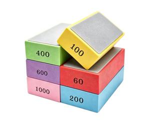 Cryptisg 6 Pièces Disques De Ponçage Diamantés, Tampons De Polissage à La Main En Diamant, Tampons De Polissage Cale à Poncer Carrelage Blocs De Ponçage Diamant Poncer, pour Carreaux Pierre Marbre
