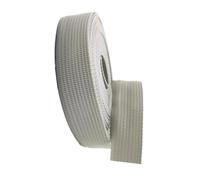 CRYSEU Ruban en sangle, Cerclage en polypropylène for sacs, colliers for animaux, bricolage, 20 mm, 25 mm, 38 mm, 50 mm par 5 mètres(Light Grey,50 mm)