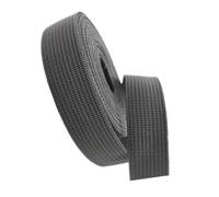 CRYSEU Ruban en sangle, Cerclage en polypropylène for sacs, colliers for animaux, bricolage, 20 mm, 25 mm, 38 mm, 50 mm par 5 mètres(Dark Grey,50 mm)