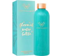 CRYSTALLOVE Bouteille d'eau thermique en amazonite, 500 ml - édition limitée