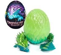 CrystaLynx Dragons, Figurine Dragon articulée à Collectionner de 32 cm avec œuf d'exposition en boîte Surprise, Jouet sensoriel pour Bureau ou Maison, décor de Bureau Original, Styles variés