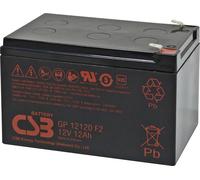 CSB Battery GP 12120 Standby USV GP12120F2 Batterie au plomb 12 V 12 Ah plomb (AGM) (l x H x P) 151 x 100 x 98 mm cosses plates