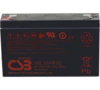 CSB Battery HRL 634W high-rate longlife HRL634W Batterie au plomb 6 V 8.4 Ah plomb (AGM) (l x H x P) 151 x 99 x 34 mm cosses