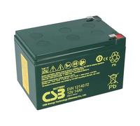 CSB EVH12140F2 Batterie au plomb 12 V 14 Ah Faston F2 | Compatible avec WP14-12SE, REC14-12, MP15-12C, MP12-12C et WP12-12E