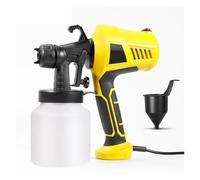 CSDASW Pistolet pulvérisateur électrique jaune 800 ml, contrôle facile, outil de peinture par pulvérisation, outils réparation automobile Revêtement mural