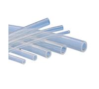 CSFFA 1/5/10M Tuyau En Caoutchouc De Silicone Transparent De Qualité Alimentaire ID 0,5 1 2 3 4 5 6 7 8 9 10 12 13 14mm O.D Tube De Silicone Non Toxique Flexible(10 Meters,ID 6mm x 12mm OD)