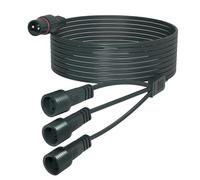 cshare - Rallonge de guirlande lumineuse - 10 m - 1 à 3 Y - Répartiteur et rallonge - 2 broches - IP65 - Étanche - Pour stalactites G40 - Boule de sapin de Noël - Guirlande lumineuse extérieure et