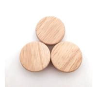 CSHWXY Poignée ronde en chêne Dia 30/40/50mm boutons de garde-robe de tiroir d'armoire en bois pour poignée de tiroir d'armoire quincaillerie de meubles, 4 pièces, S