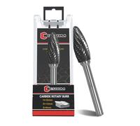 CSOOM H-12 Fraises en métal dur avec tige de 6 mm - Lime rotative double coupe - Coupe cylindrique - Fraise à découper, filière pour le traitement des métaux d'acier, le polissage et la gravure