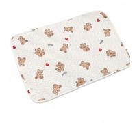 Cssin Siège en Tissu Lavable, Ours cœur Beige (40 * 30cm) | Rembrrage léger, Cssin d'appoint, Assise lle à manger, Pr jeunes parents