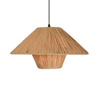 CSSYKV Suspension En Rotin Style Wabi-sabi, Lustre De Plafond De Style Campagnard Avec Structure En Métal, Lanterne En Rotin Tressé À La Main, Plafonnier En Rotin Pour Salon, Salle À Manger