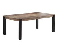 trendteam smart living - Table à Manger - Salon - Emile - Dimensions de Construction (LxHxP) 200 x 77 x 100 cm - Couleur chêne Tabac avec matière - 2029164C5