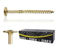 CT Lot de 50 vis à tête plate Torx TX avec tête plate Jaune galvanisé 6 x 280 mm