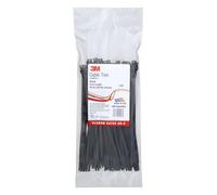 CT4BK18-C Lot de 100 attaches de câble - Lot de 100 pièces par sac (06200), 8" BLACK 50 LB, Noir, 100