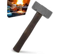 CTcar Marteau carré de forge de 2,2 lb avec double surface de frappe - Parfait pour les couteaux à enclume forgeron forgeron