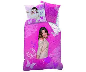 CTI 042810 Violetta Tango Parure Housse de Couette 140 x 200 cm + Taie d'oreiller 63 x 63 cm Coton Rose 140 x 200 cm
